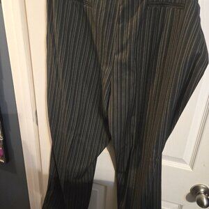 Women's Apostrophe size 22W Elegant black/gray trousers with pinstripe